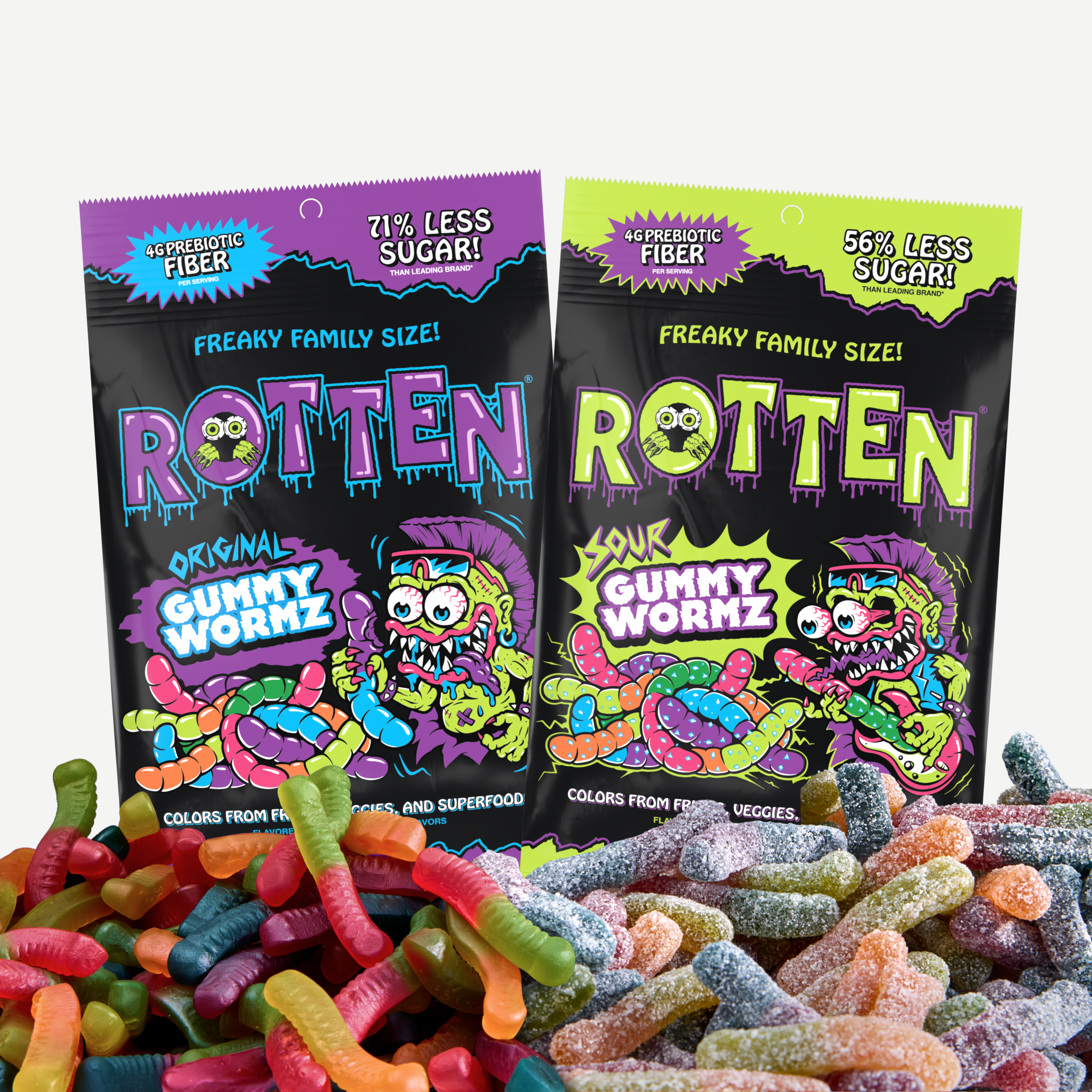 乾燥くるみ皮混材2kg 、　7-07 Gummy Wormz Combo – Rotten