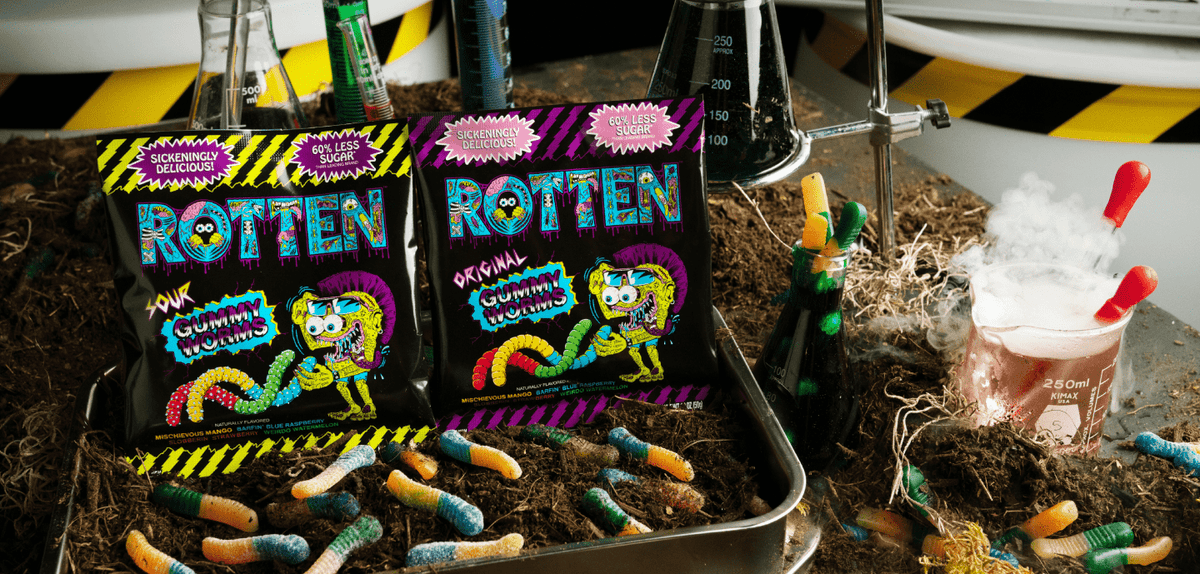 rotten gummy worms