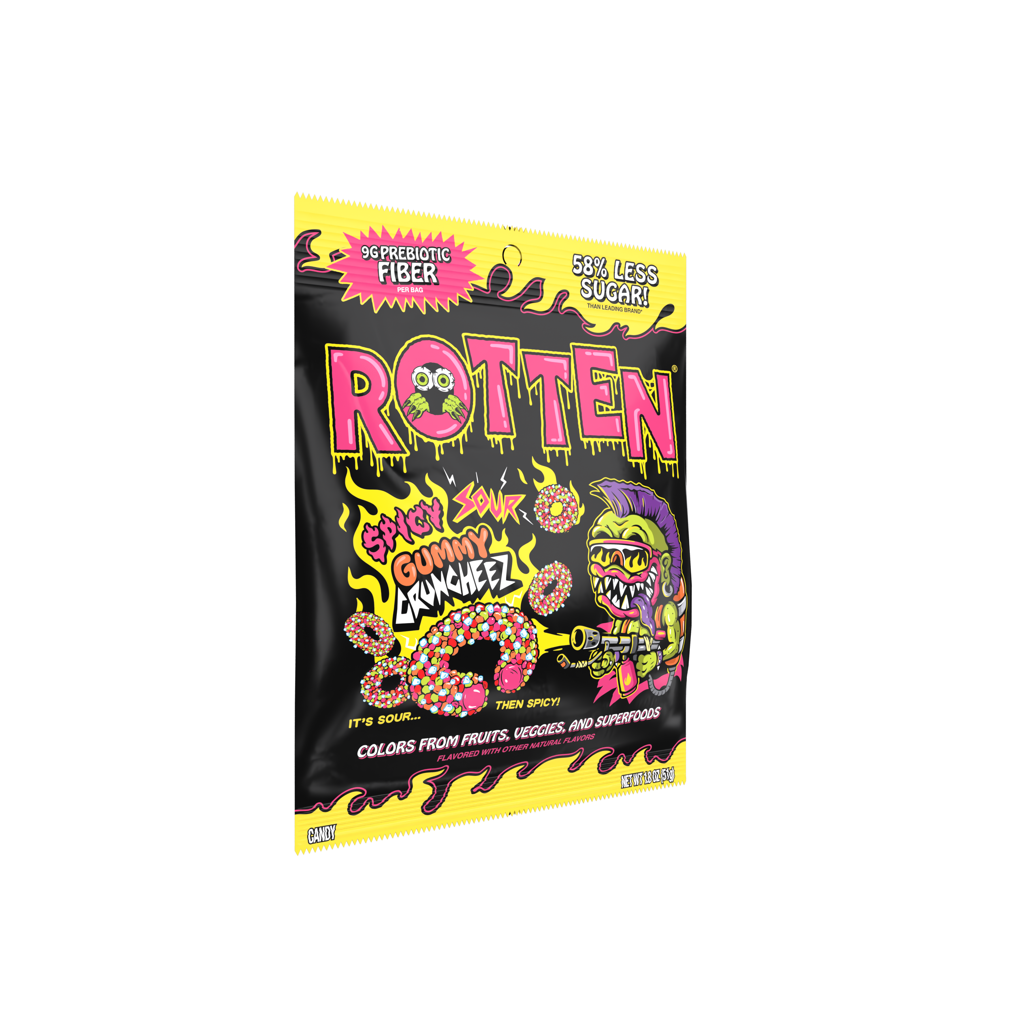 Spicy Sour Gummy Cruncheez