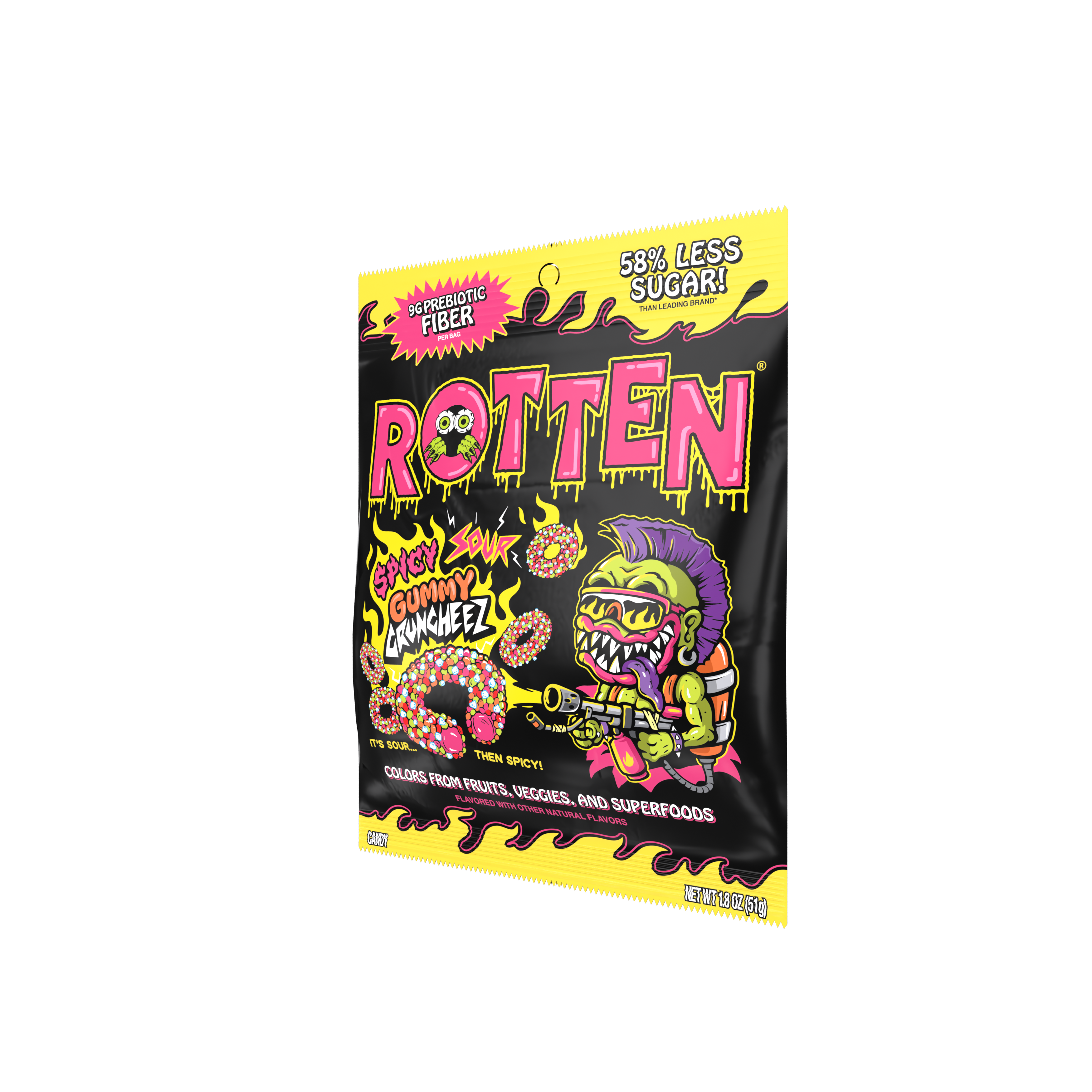 Spicy Sour Gummy Cruncheez