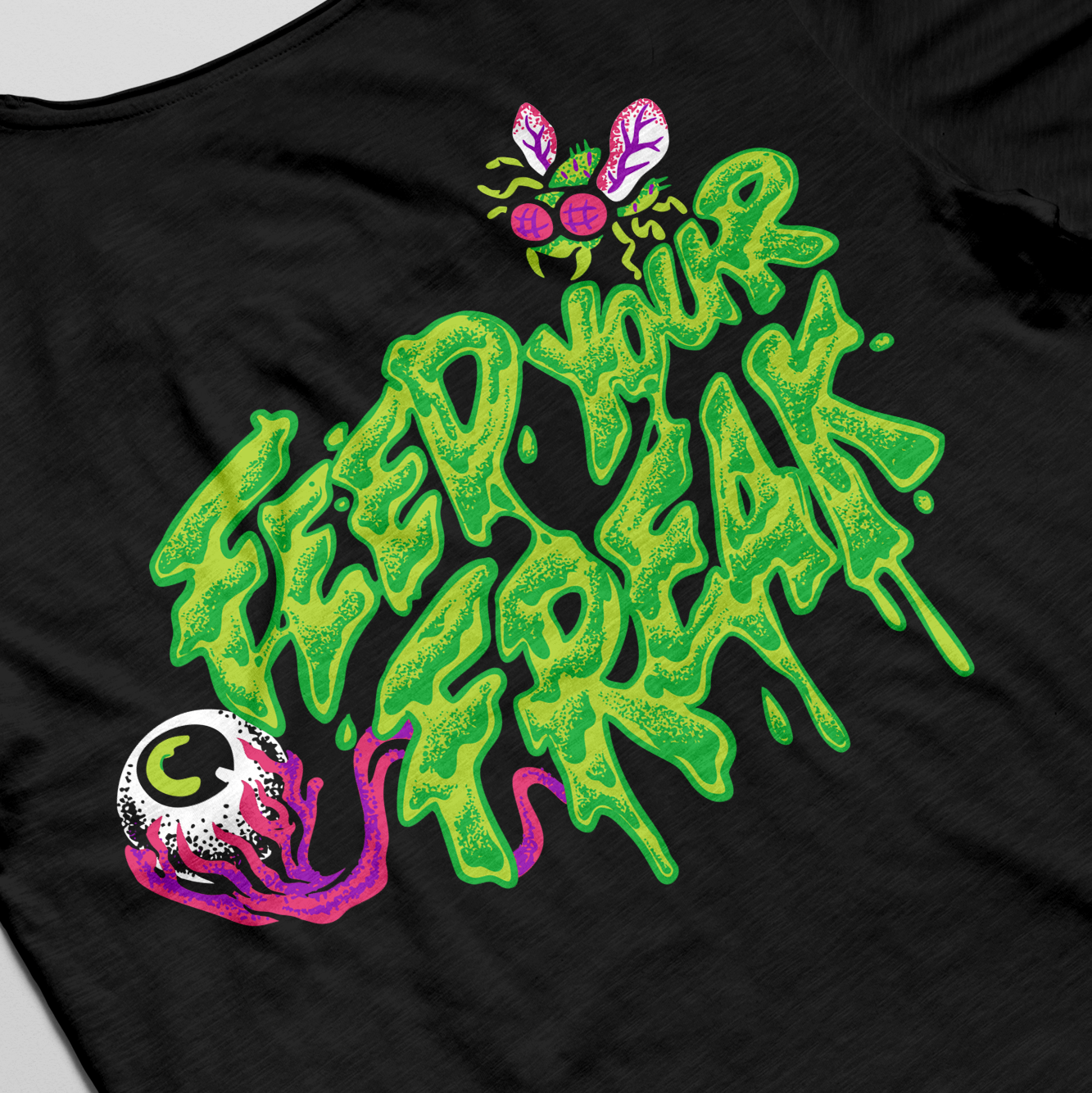 "Feed Your Freak" print alternate angle